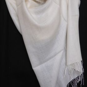 Etoles en alpaga et soie – Blanc