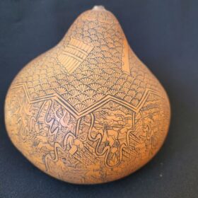 Calebasses pyrogravées