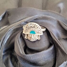 Bagues Cuzco – Tête Tumi vert