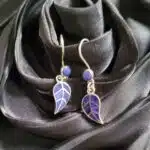 Boucle d'oreille Feuilles azul Cuzco