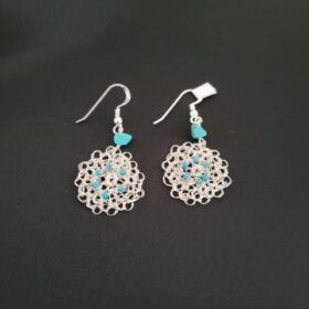 Boucles d&rsquo;oreilles en Fil d&rsquo;argent