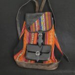 Sac à dos cuir et tissus Cuzo